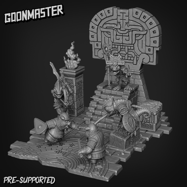 Ancient Temple Diorama